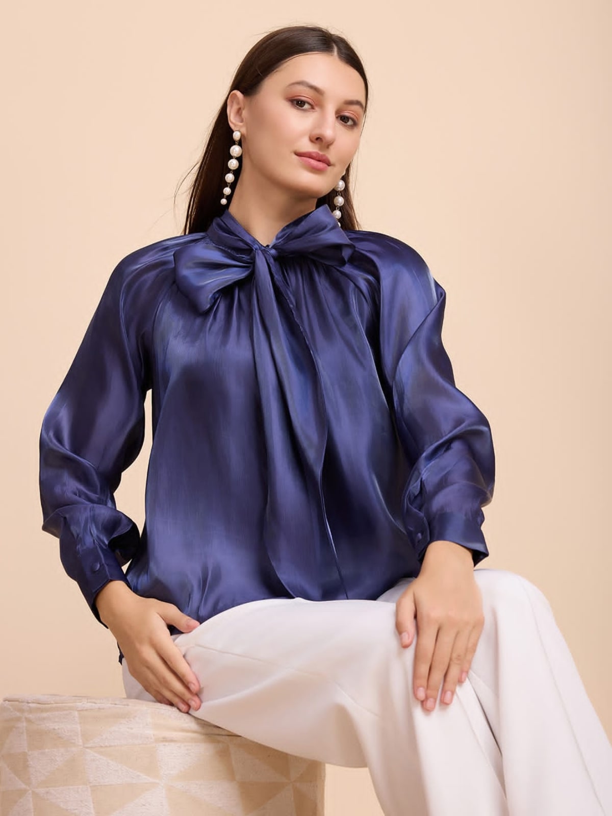 Tie Collar Top